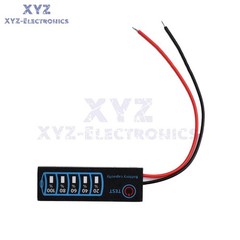 LED Digital Lead Acid Lithium Li-ion Battery Capacity Level Indicator Voltmeter