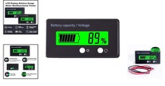 Digital Battery Capacity Indicator for Golf Carts – Waterproof Voltmeter Display