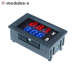 DC 100V 10A Voltmeter Ammeter Blue Red Dual LED Digital Volt Amp Meter Gauge