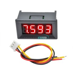0.36″ Digital 3-Wires LED Panel Display 4-Bit DC0-100V Voltmeter Meter Tester