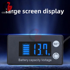 LiFePO4 Battery Capacity Tester Indicator Voltmeter Li-ion Lead-acid DC 7-70V