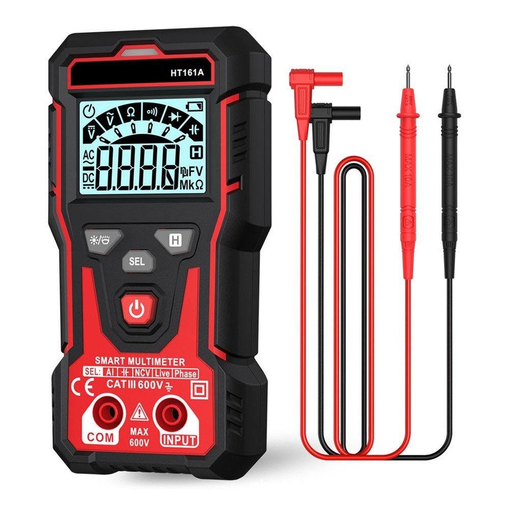 Digital Multimeter HT161A 4000 Counts NCV Phase Test Data Hold LED Light