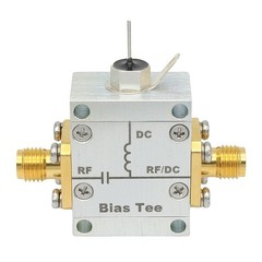 Gold-plated Connector 0.01-6GHz RF Bias Tee 2A High Current DC Block