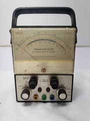 RCA WT-501A Transistor Tester In/Out Circuit Analog Bench Test Meter Untested