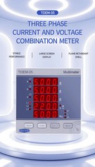 Three Phase Volt Current Meter 3P4L AC/DC 85-265V Frequency Max Min Value Tester