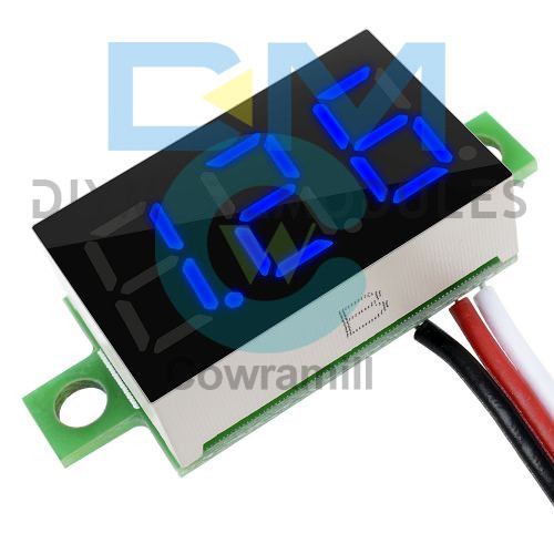 5PCS 0.36″ LED Panel Voltage Meter 3Digit 3 Wires Display Voltmeter DC 0-30V