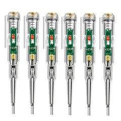 1X(6Pack Voltage Tester, AC Voltage Detector Pen,70-250V Circuit Tester5649