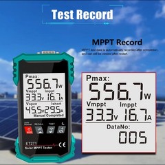 ET271 MPPT Solar Tester 2000W for PV System Measurement and Diagnostics
