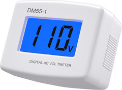Eversame Flat US Plug AC 80-300V LCD Digital Voltmeter Voltage Measuring Monitor