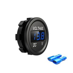 12V-24V Car Marine Motorcycle LED Digital Voltmeter Voltage Meter Battery Gauge