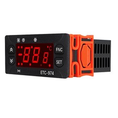 ETC974 Heating Control Thermostat with Dual Sensors and 200cm Cable Length