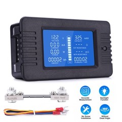 DC Battery Monitor Meter 100A/200A/300A 0-200V LCD Display Amp for Car RV Solar