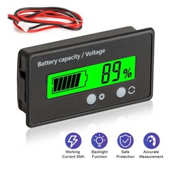 12V/24V/36/48V Battery Status Charge LCD Digital Indicator Monitor Meter Gauge