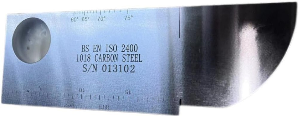Ultrasonic Flaw Detector Calibration Block 1018 Carbon Steel Diameter 1.5mm 3mm