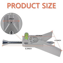Upgraded Pipe Center Finder, Measure Diameter, Pipefitter Tools Silvery