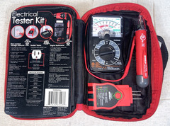 Test Rite Electrical Tester Kit Analog Multimeter Voltage Detector TD35033J