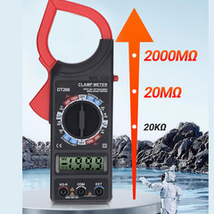 DT266 Automatic Clamp Multimeter with NCV Detection Buzzer Data Hold Backlight