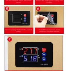 Temperature Humidity Controller with for relay Outputs and Digital Display for