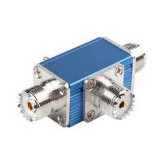 Two Way Manual Coaxial Switch 1 Input 2 Outputs 0-50 MHz for Ham Radio Gear