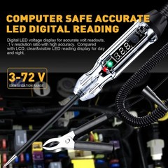Upgraded Buzzer Automotive Test Light, DC 3-72V Heavy Duty Digital LED Circui…