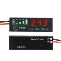 2PCS DC7-55V Li-ion Battery Level Indicator Tester LED Voltage Power Monitor