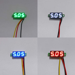 MCIGICM Voltage Tester, 2.5V-30V Mini Digital DC Voltmeter with 0.28 Inch LED Di