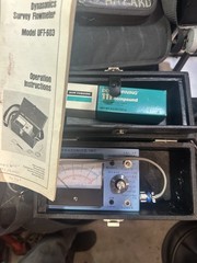 Vintage 1982 Dynastics Survey Flowmeter Model UFT-603 With Original Case & Book