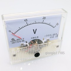 Analog Panel Volt Voltmeter Voltmeter Gauge 85C1 0-30V DC