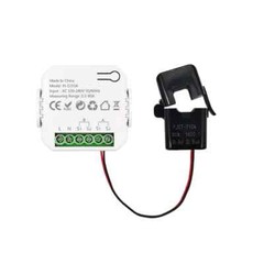 WiFi Tuya Smart Life Single Phase Energy Bidirectional Meter Buzzer Alarm App