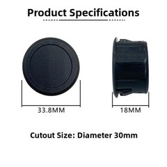 Automotive Voltmeter DC 4-100V Digital Round LED Display Red Blue Green