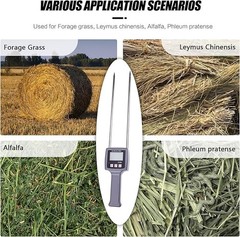 Portable Hay Moisture Meter TK100H Compatible With Cereal Straw, Forage Grassnew