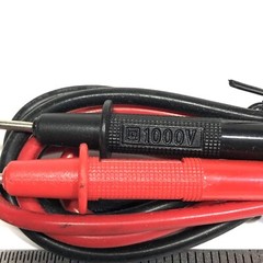 *Banana Connector 1000V Detachable Tip Multimeter Probe Test Lead Black Red Pair