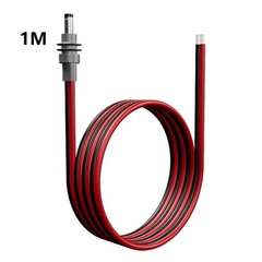 Heavy Duty 14AWG Cable for Starlink Red and Black Double Parallel DC Power Wire
