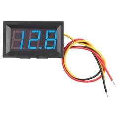 LED Digital DC Voltmeter with Convenient Wiring Reverse Connection Protection
