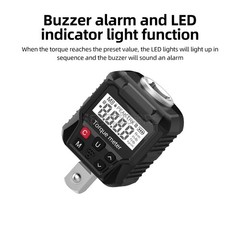 Digital Torque Wrench Adapter Torque Meter Electronic Torque Tester 17-340N·m