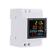 D52-2066 Single-Phase 6-In-1 Digital Electric Meter w/ Current Transformer -new