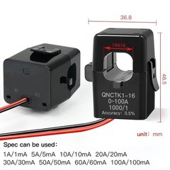 Current Transformer Split Core Clamp CT Sensor QNCTK1 5A 10A 50A 100A Range