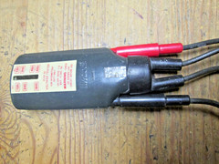 vintage woods voltage tester ac/dc 120-600 volts hz