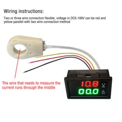 400A 0.2A Hall Current Voltmeter Dual Digital Display DC 5V-100V DC 0-300V ± NEW