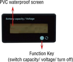 DC 12V 24V 36V 48V 72V Battery Meter, Battery Capacity Voltage Monitor Gauge …