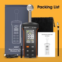 Wood Moisture Meter – Pinless Moisture Detector Measur Depth 20-40mm Non-Destruc