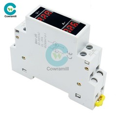 AC 80-500V 100A DIN Rail Ammeter Voltmeter Digital Display Voltage Current Meter