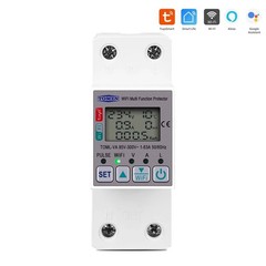 Smart WiFi Energy Meter 63A 110V 220V kWh Switch Timer Voltage Current TUYA