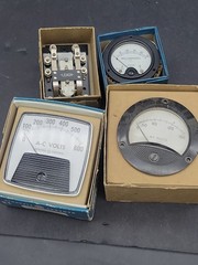 Lot of 45+ Various Brand Gauges Amperes Volts Depth D.C. A.C. Milliamperes (6A)
