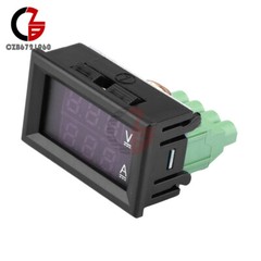 DC 7-100V 20A 50A Digital Voltage Ammeter Tester 0.28″ 3-Digit Dual LED Display