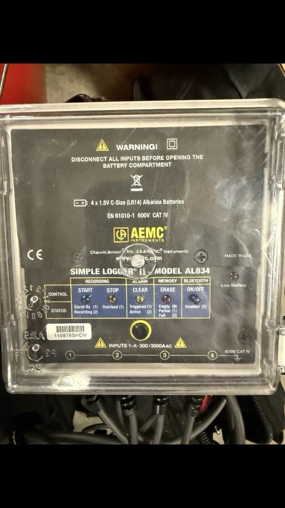 AEMC AL834 Simple Logger2