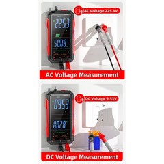 Digital Multimeter FS899S USB C For Rechargeable for AC DC Voltage and Current