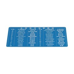 Portable Aluminum For Morse Code Training Card with Dual Sided Functionality