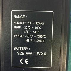 Control Company Traceable 38495k21 Portable Printing Humidity Temperature Meter