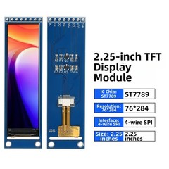 ST7789 Based TFT LCD 2.25 inch 76×284 Resolution For spi Interface Blue Display